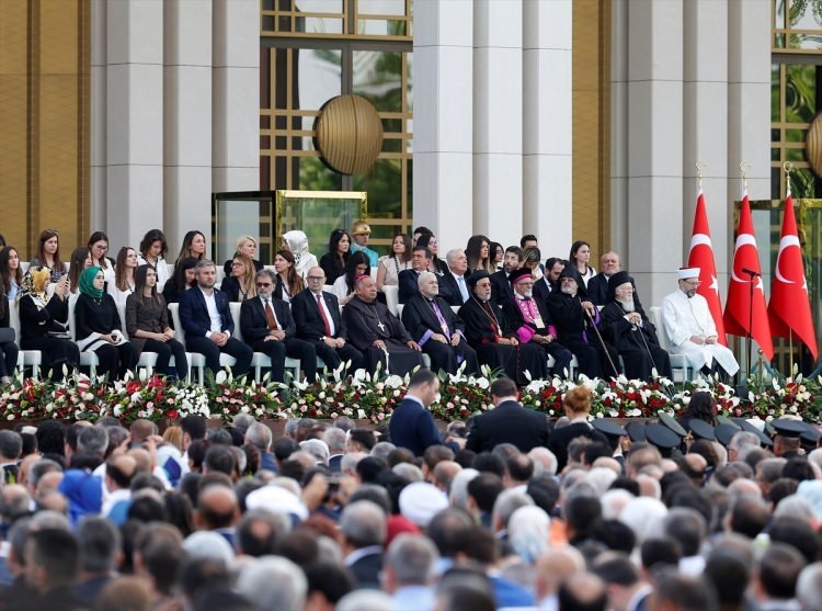 Beştepe’deki törene katılan ünlüler