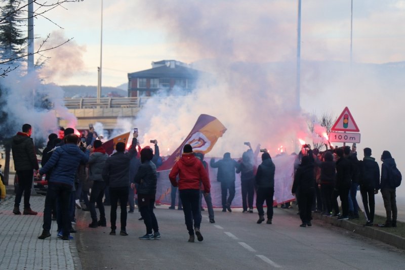 Bolu’da Galatasaray izdihamı yaşandı