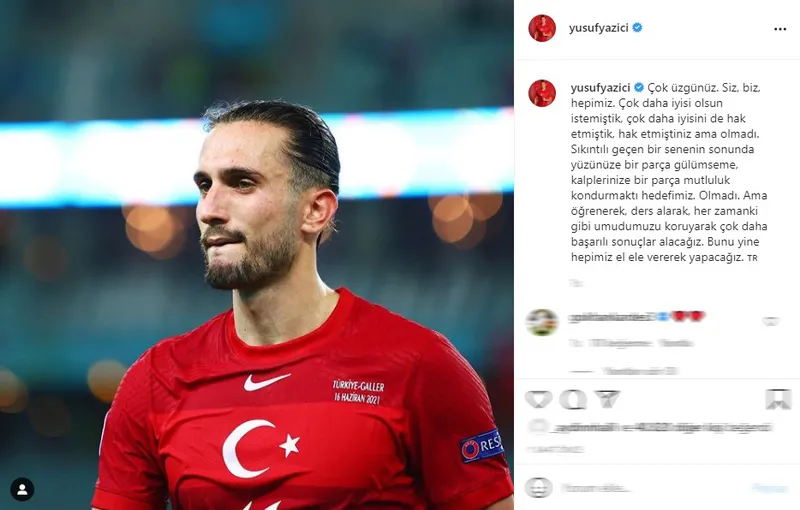 A Milli Takım'da Yusuf Yazıcı'dan paylaşım! "Daha iyisini istemiştik" - 1