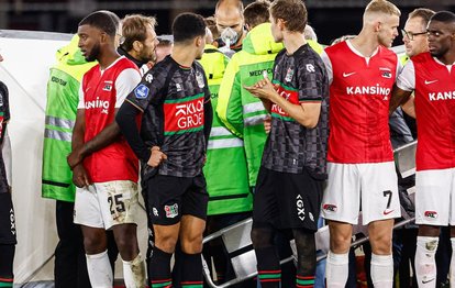 AZ Alkmaar - NEC Nijmegen karşılaşması ertelendi! Sahada kalp krizi geçirdi