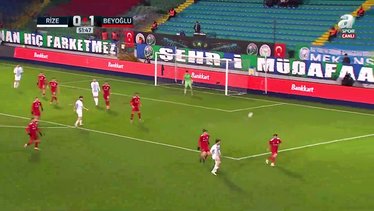 GOL | Rizespor 1-1 Beyoğlu Yeni Çarşıspor