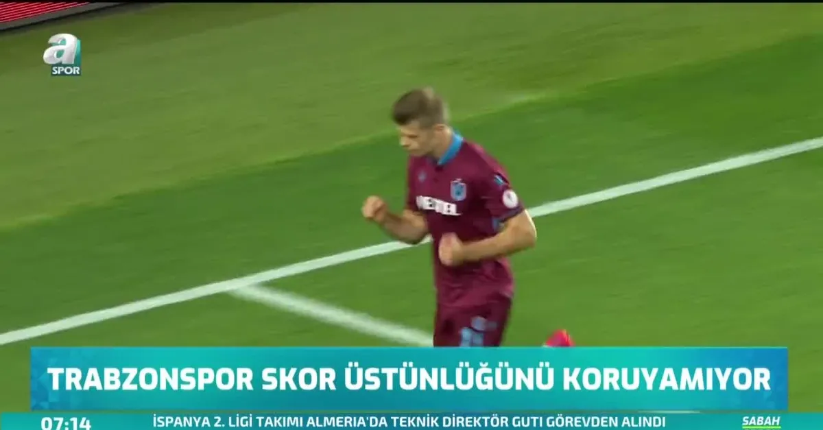 Trabzonspor skor üstünlüğünü koruyamıyor