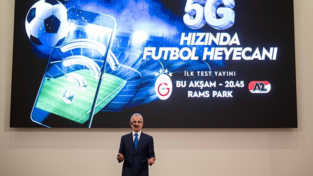 Ulaştırma ve Altyapı Bakanı Abdulkadir Uraloğlu açıkladı! Galatasaray - AZ Alkmaar maçında 5G kullanılacak Ulaştırma ve Altyapı Bakanı Abdulkadir Uraloğlu açıkladı! Galatasaray - AZ Alkmaar maçında 5G kullanılacak