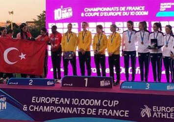 Kadın atletizm takımı Fransa'da 2. oldu!