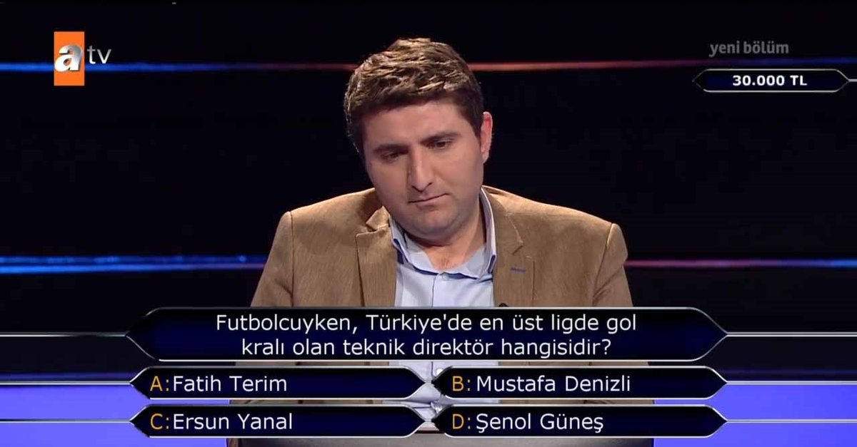 Kim Milyoner Olmak Ister De Soke Eden Futbol Sorusu Joker Kullandi Ve Sayfa 1 Diger 29 Eylul 2020 Sali