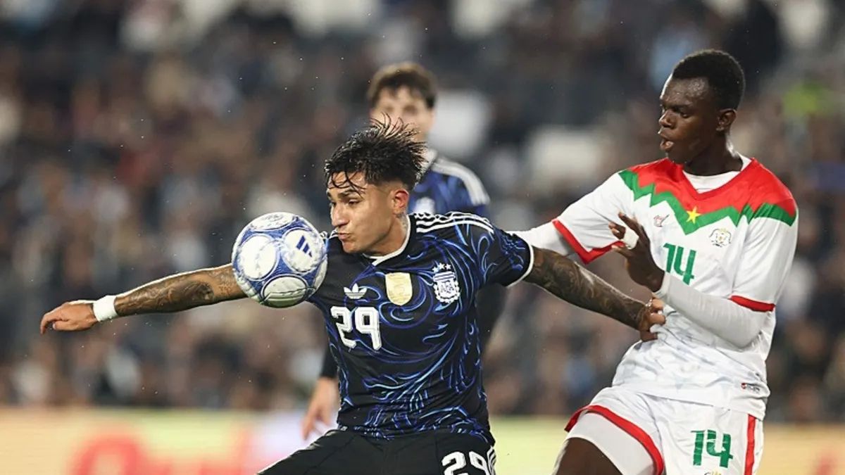 Arjantin hazırlık maçında Burkina Faso ağlarını yedi golle sarstı
