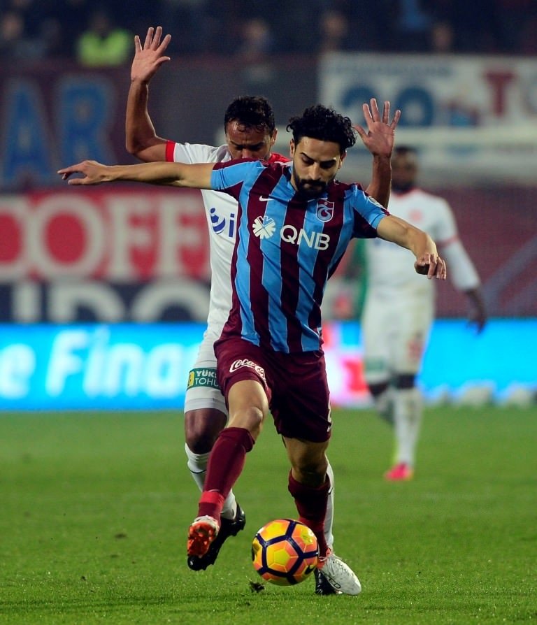 Trabzonspor-Antalyaspor karşılaşmasından kareler