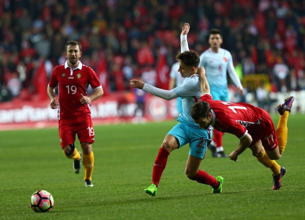 Türkiye - Moldova maçından kareler