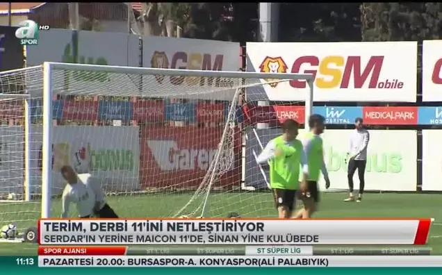 Fatih Terim'in derbi 11'i netleşiyor