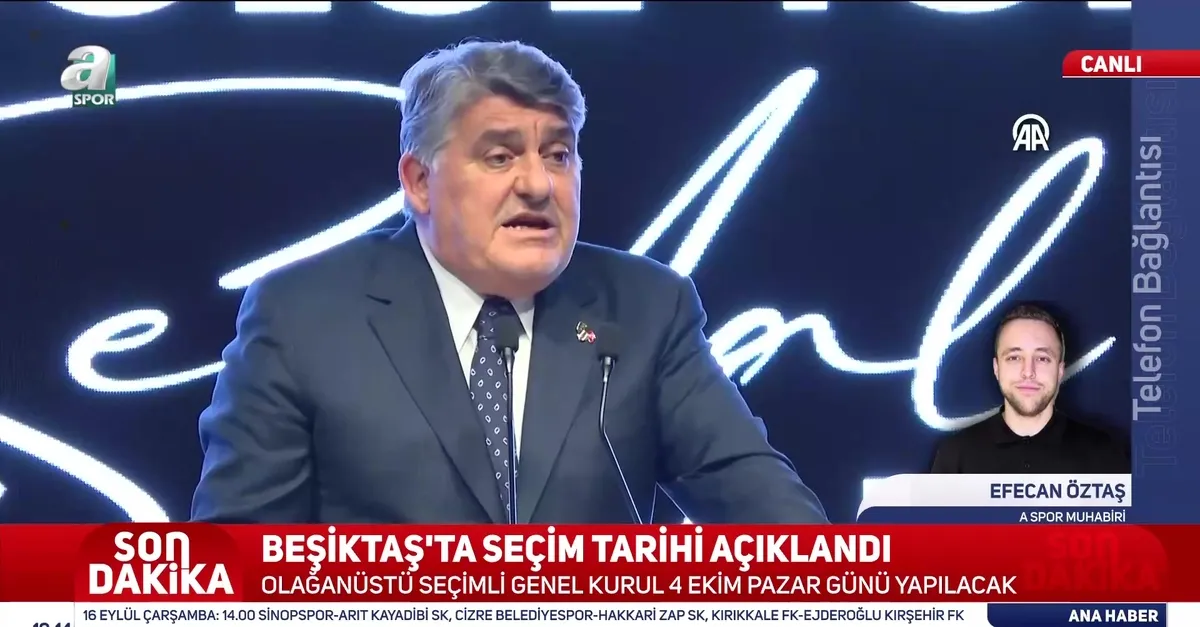Beşiktaş'ta seçim tarihi belli oldu!