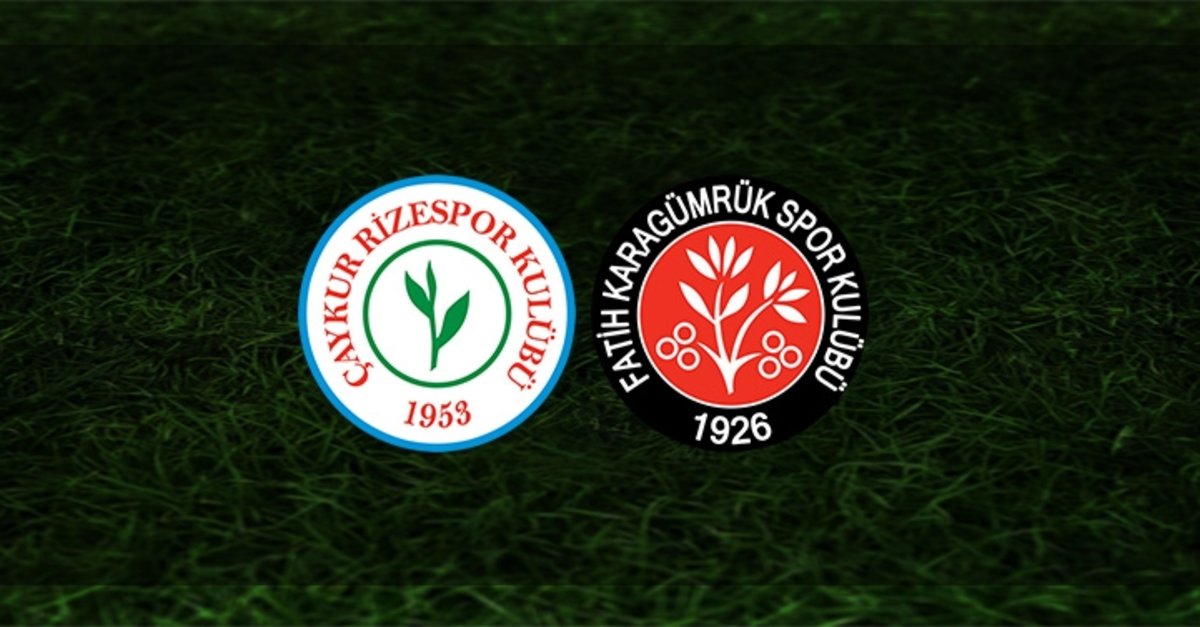 Çaykur Rizespor - Karagümrük maçının 11’leri belli oldu - Aspor