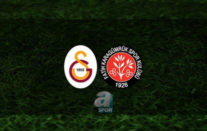 Galatasaray - Karagümrük maçı CANLI | Galatasaray Ziraat Türkiye Kupası maçı saat kaçta? Hangi kanalda?