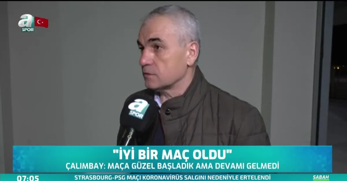 Rıza Çalımbay: İyi bir maç oldu