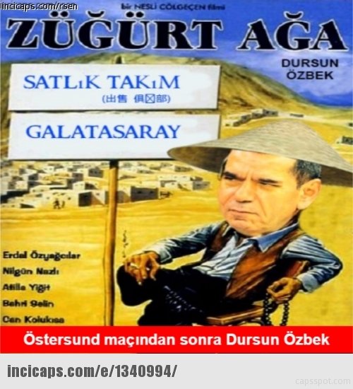 Östersunds - Galatasaray capsleri güldürdü