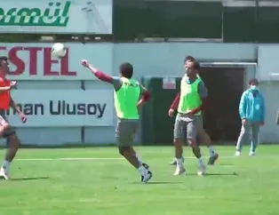 Trabzonspor'da neşeli idman!