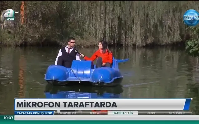 A Spor Maşukiye'de, mikrofon taraftarda!