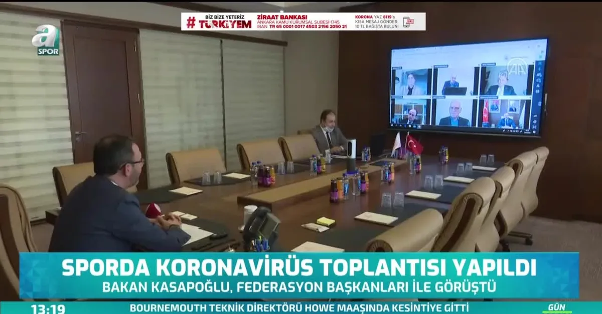 Sporda corona virüsü toplantısı yapıldı