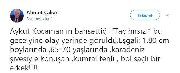 Ahmet Çakar’dan Şenol Güneş’e ’taç’ göndermesi!