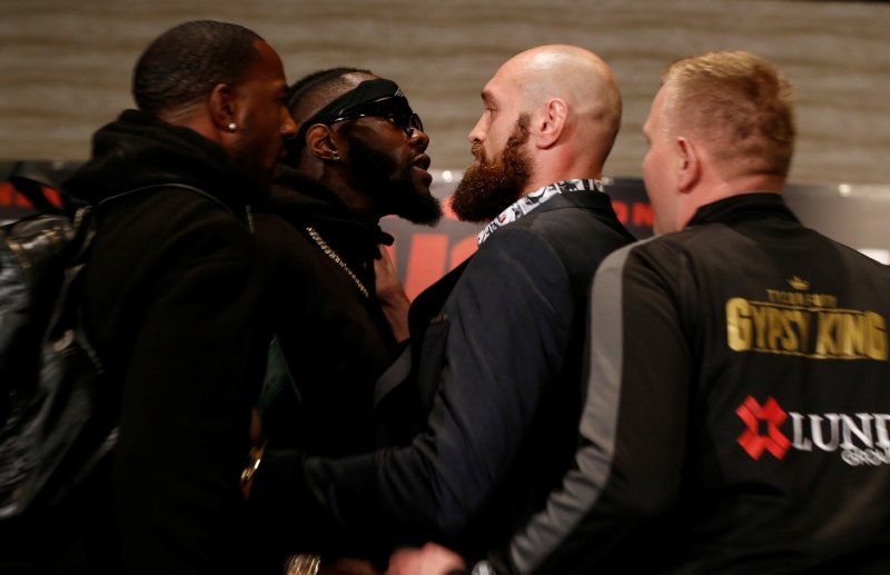 Fury ve Wilder arasında gergin anlar!