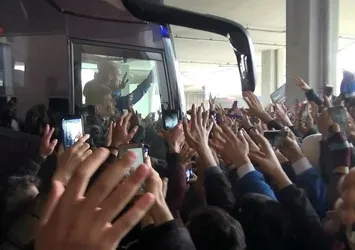 Trabzonspor'a İstanbul'da coşkulu karşılama