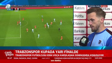 Trabzonspor'da Berat Özdemir ve Edin Visca maç sonu konuştu