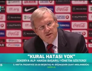 Zekeriya Alp: Kural hatası yok