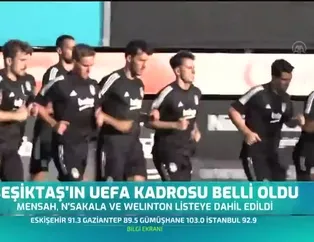 Beşiktaş'ın UEFA kadrosu belli oldu