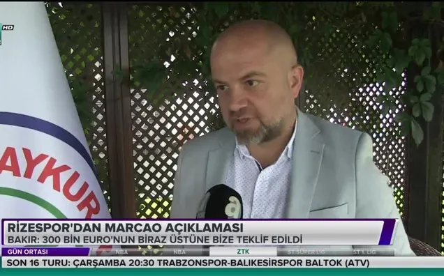 Rizespor'dan Marcao açıklaması