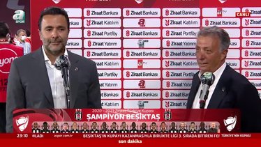 Ziraat Türkiye Kupası'nı kazanan Beşiktaş'ta başkan Ahmet Nur Çebi ve Emre Kocadağ açıklamalarda bulundu!