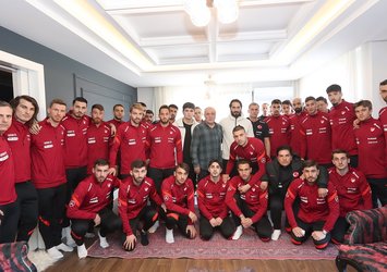 A Milli Takım'dan Ahmet Çalık'ın ailesine ziyaret