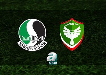 Sakaryaspor-Amed SK maçı bilgileri!
