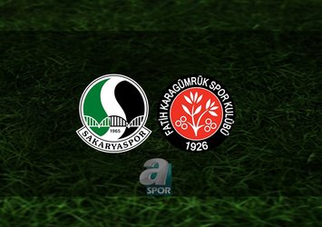 Sakaryaspor - Fatih Karagümrük maçı saat kaçta?