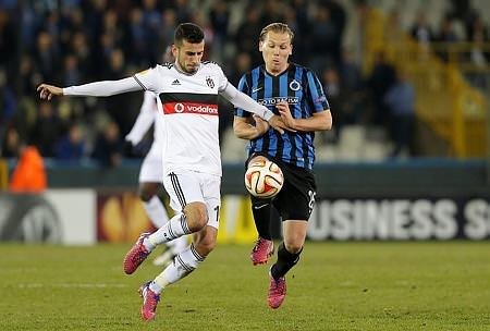 C.Brugge-Beşiktaş maçından kareler