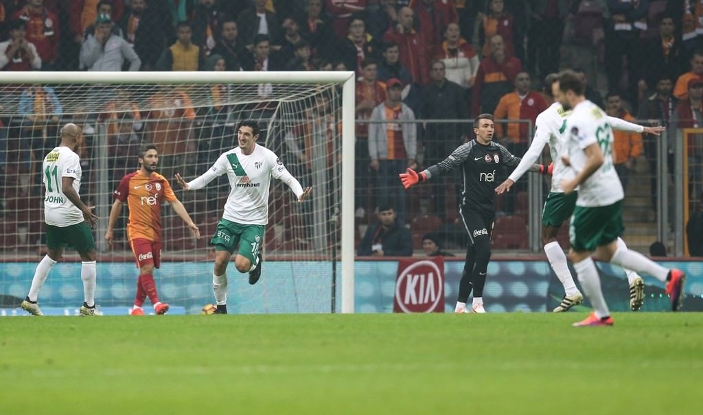 Galatasaray-Bursaspor karşılaşmasından kareler