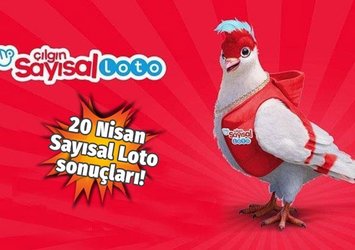 Çılgın sayısal loto çekildi! 20 Nisan