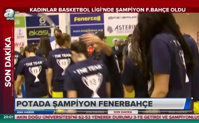 Potada şampiyon Fenerbahçe