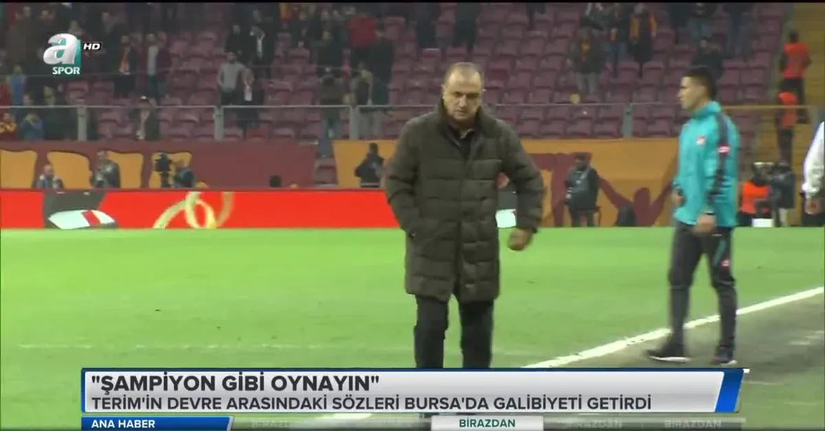 Fatih Terim: "Şampiyon gibi oynayın"