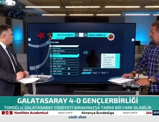 Toroğlu'ndan flaş G.Saray yorumu! "Tarihi fark olur"