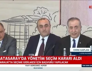 Galatasaray'da yönetim seçim kararı aldı