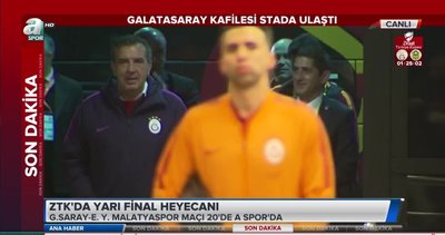 Galatasaray kafilesi stada ulaştı