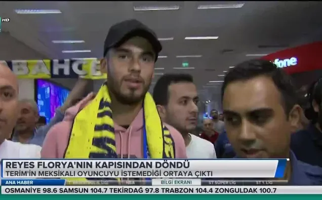 Reyes Florya'nın kapısından döndü