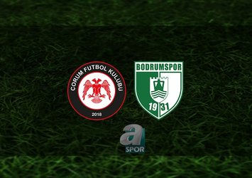 Çorum FK - Bodrum FK maçı ne zaman?