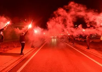 Fenerbahçe'ye Sivas'ta coşkulu karşılama