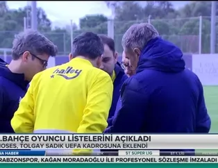Fenerbahçe oyuncu listelerini açıkladı