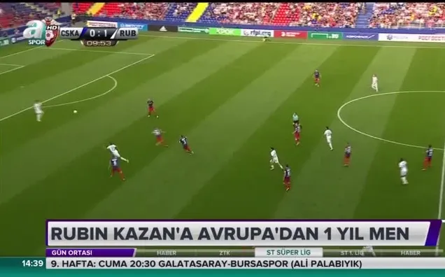 Rubin Kazan'a Avrupa'dan 1 yıl men