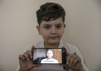 Neymar'dan Hatay'daki Suriyeli çocuğa teşekkür mesajı