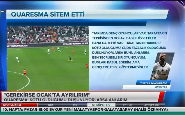 Ricardo Quaresma: Gerekirse giderim