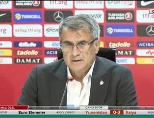 Şenol Güneş: "3-4 farklı bitebilirdi"