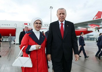 Başkan Erdoğan Türkiye-Hollanda maçı için Berlin'de!