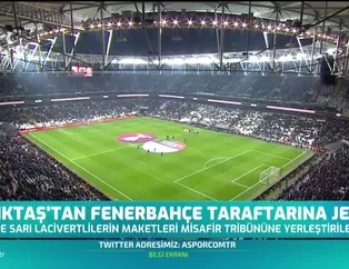 Beşiktaş'tan Fenerbahçe taraftarına jest
